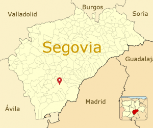 Mapa provincia de Segovia